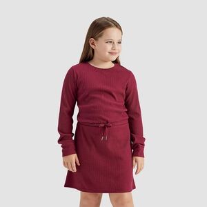Freely Burgundy Ribbed Long Sleeve Top